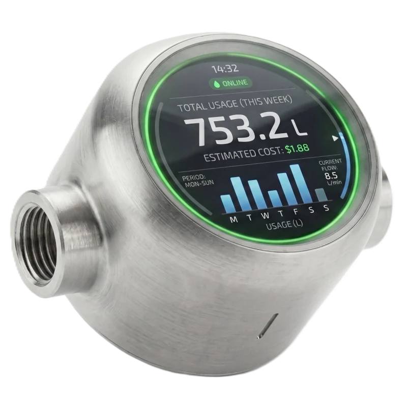 ValveTech smart meter with its usage display